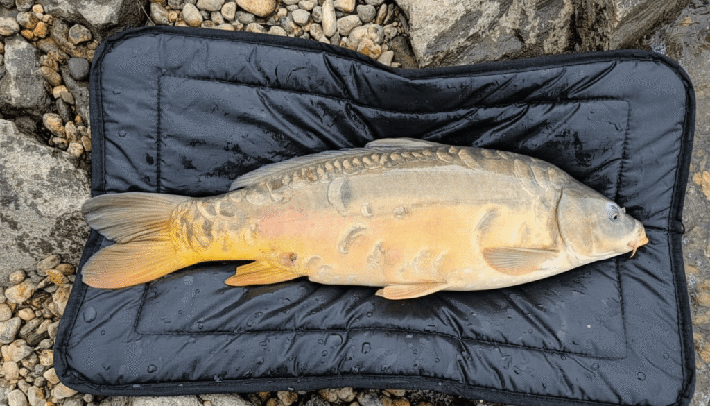 Bank fishing setup for carp