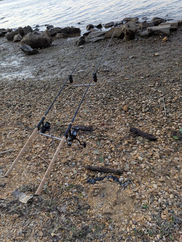 My original rod pod setup before I switched to banksticks.