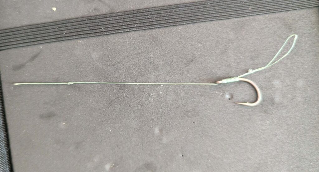 The hair rig is an essential carp fishing tool.